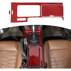 RT-TCZ for Mustang Gear Shift Panel Trim Cover for Ford Mustang 2009-2013 Soft Carbon Fiber Interior Accessories