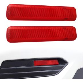 15183155 Car Red Warning Safety Reflector Strips Rear Left Driver and Right Passenger Side Door Reflector Panel Compatible with Chevrolet GMC (1 Pair)