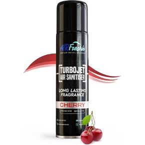 Cherry 16.9 Oz Turbojet Car Air Freshener and Sanitizer - Dry Mist, Neutralize Smells Anywhere, Made in UK