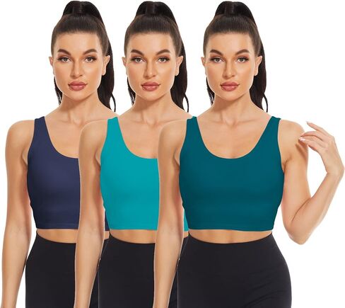 Built in Bra Crop Tank Tops Cotton Cropped Shelf Bra Camis for Sports Daily Wearing in Saudi Arabia