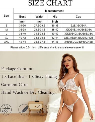 Avidlove Lingerie Sets for Women Sexy Lace Bra and Panty Set Lace Bra with Thong 2 Piece Lingerie Babydoll in Kuwait