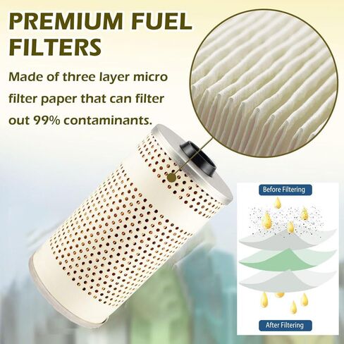P550757 FF5369 استبدال عنصر فلتر الوقود فاصل المياه متوافق مع شاحنات محرك الديزل Freightliner يستبدل L3578FN FF5369W 380087 85105574 PF7548 23521528 6PACK in Kuwait