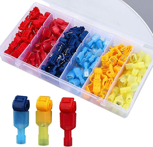 240 PCS Car Quick Splice Wire Terminals for 0.5-4MM Line, Nylon Vehicle Terminal Connectors, Universal Waterproof Automotive Terminals Assortment Kit for Trucks SUVs Cars (Multicolored) in Saudi Arabia