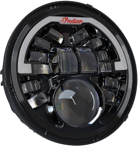 Indian Motorcycle Pathfinder Adaptive 5.75 LED Headlights High and Low Beam for Scout, Scout Bobber, Scout Rogue, Scout Sixty Models and More, Gloss Black, 15 Individual Beams - 2884996-266 in Saudi Arabia