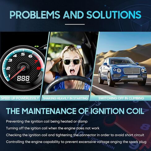 4PCS Ignition Coil Pack Compatible with Buick Lacrosse Regal Verano Pontiac G5 G6 Solstice GMC Saturn Aura Ion Sky Vue Captiva Equinox 2.4L 2.2L 2.0L, Replace UF491, Blue in Kuwait