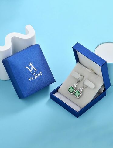 Birthstone Dangle Drop Earrings 925 Sterling Silver Padlock Leverback Earrings Jewelry Gifts for Women in Saudi Arabia