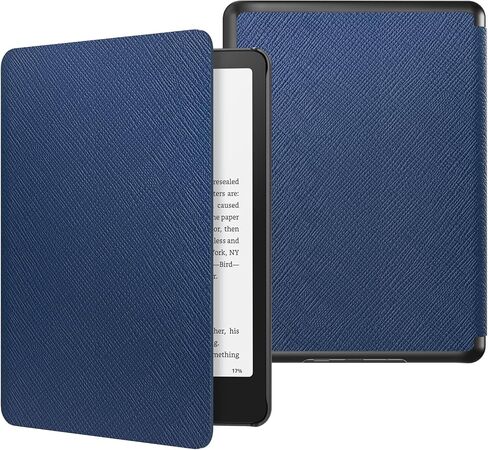 MoKo Case for All-New 7" Kindle Paperwhite 12th Generation 2024&Kindle Colorsoft Signature Edition 2024, Lightweight PU Protective Shell Cover with Auto Wake/Sleep for Kindle Paperwhite 2024, Black in Saudi Arabia