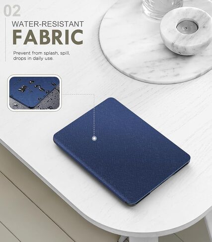 MoKo Case for All-New 7" Kindle Paperwhite 12th Generation 2024&Kindle Colorsoft Signature Edition 2024, Lightweight PU Protective Shell Cover with Auto Wake/Sleep for Kindle Paperwhite 2024, Black in Saudi Arabia