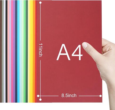 Shindel Heavyweight Construction Paper, Premium Cardstock Heavyweight Paper for Back to School Supplies, 8.3 x 11.7 Inches, 100 Sheets in Saudi Arabia