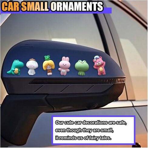 6PCS Car Navigator Screen Ornaments, Car Dashboard Ornaments, Funny Car Display Decoration, Car Interior Decoration Ornament Accessories for Women (Climbing Animals) in Kuwait