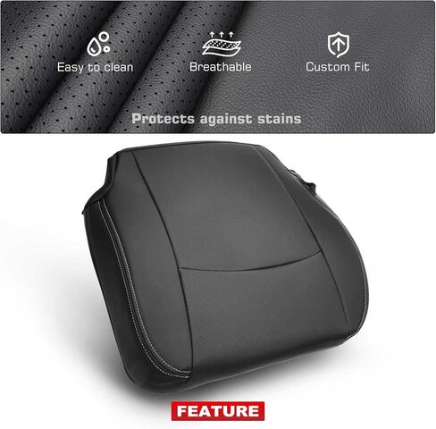 A-Premium Dark Gray Seat Bottom Cover Compatible with Dodge Ram 1500 Ram 2500 Ram 3500 2009-2010 Ram 1500 2500 3500 2011-2012 Front Driver Side in Saudi Arabia