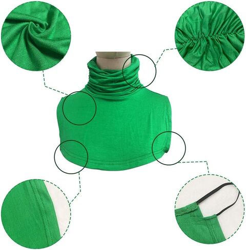 OOCC Solid Color Mock Turtleneck Fake Collar Half Blouse Pullover Dickey Faux Collar in Saudi Arabia