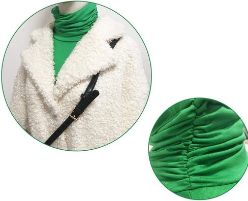 OOCC Solid Color Mock Turtleneck Fake Collar Half Blouse Pullover Dickey Faux Collar in Saudi Arabia