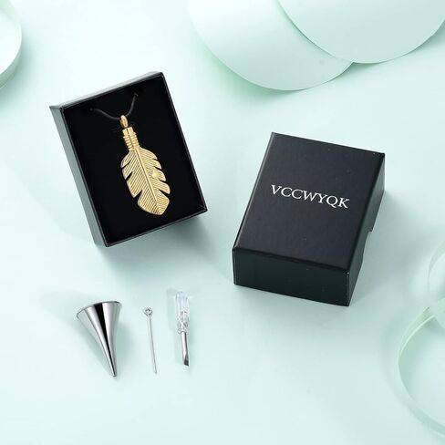 مجوهرات حرق الجثث التذكارية قلادة الجرة للرماد يترك الجرة قلادة رماد تذكار للنساء والرجال in Kuwait