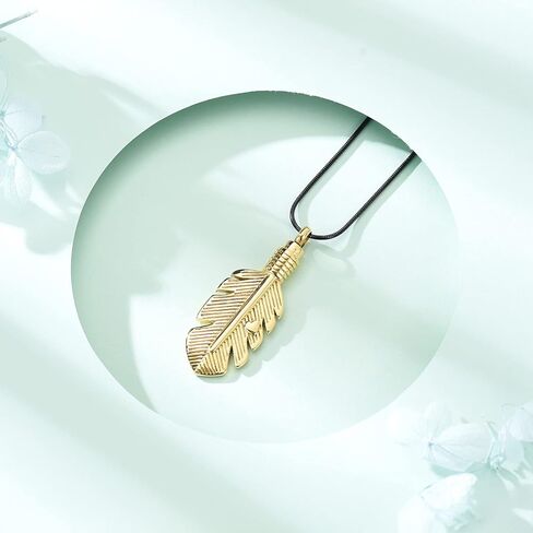 مجوهرات حرق الجثث التذكارية قلادة الجرة للرماد يترك الجرة قلادة رماد تذكار للنساء والرجال in Kuwait