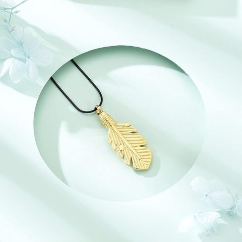 مجوهرات حرق الجثث التذكارية قلادة الجرة للرماد يترك الجرة قلادة رماد تذكار للنساء والرجال in Kuwait