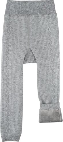 Looching Toddler Girls Fleece Lined Leggings Baby Winter Warm Cotton Thick Thermal Velvet Knit Tights Pants for 2-5T Kids in Saudi Arabia