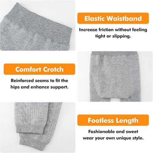 Looching Toddler Girls Fleece Lined Leggings Baby Winter Warm Cotton Thick Thermal Velvet Knit Tights Pants for 2-5T Kids in Saudi Arabia