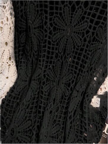 MakeMeChic Women's Plus Size Boho Tops Crochet Sweater Dolman Sleeve Beach Cover Up in Kuwait