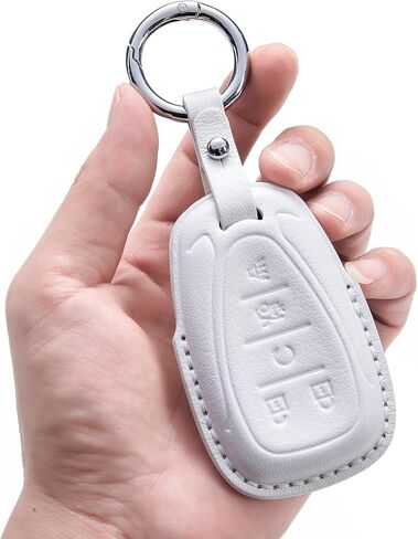 لغطاء مفتاح Chevy Key Fob، غلاف غطاء مفتاح شيفروليه مع حبل سلسلة مفاتيح متوافق مع حامل مفاتيح Chevy Malibu Equinox Traverse Camaro Cruze Blazer Volt Bolt Smart 4 أزرار in Kuwait