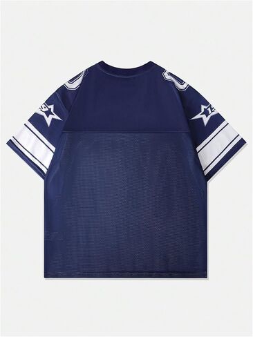 SOLY HUX Men's Graphic Jersey T-Shirts V Neck Racing Print Casual Tees Streetwear Summer Top Tshirt in Kuwait