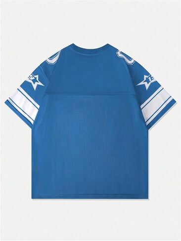 SOLY HUX Men's Graphic Jersey T-Shirts V Neck Racing Print Casual Tees Streetwear Summer Top Tshirt in Kuwait
