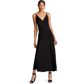 HALSTON Women's Ivie Dress in Crepe Back Satin