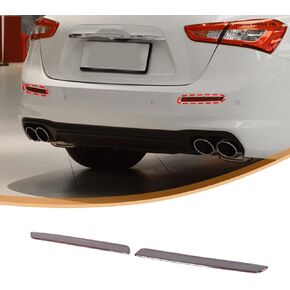 TOYCIDFG Car Tail Light Tinted Cover Trim Rear Fog Light Cover for Maserati Ghibli 2018-2024, Car Lamp Decoration Accessories