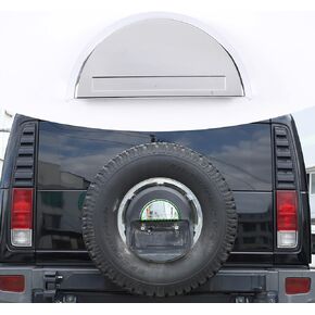 License Plate Dome Top Cover fit for Hummer H2 2003-2009,Spare Tire Cover License Plate Top Decorative Cover Car Accessories (Matte Black)