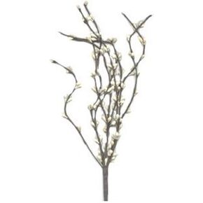 CWI Gifts 6-Piece 9-Branch Pip Berry Pick Set, 12-Inch, Ivory/Vanilla