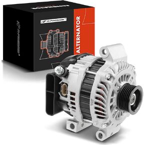 A-Premium Alternator Compatible with Mazda 5 2012-2015 L4 2.5L, CX-7 2007-2012 L4 2.3L 2.5L, 110A 12V 6-Groove Pulley Clockwise, Replace# A003TJ1191A