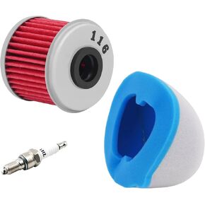 17213-KRN-850 Air Filter & Oil filter & Spark plug Compatible with Honda CRF250R 2004-2009,CRF450R 2002-2008,CRF450X 2005-2009, CRF250X CRF250 X 2004-2013