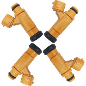 5SL-13761-00-00 4pcs Fuel Injectors 4 Holes Replacement for Yamaha YZF R6 2003-2005 YZF R6S 2006-2009 5SL137610000