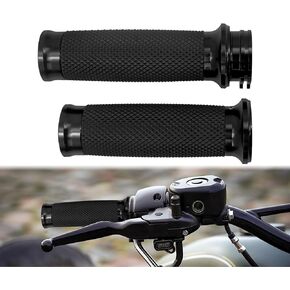 Motorcycle 1 inch Grips Handlebar Fit for Harley 25MM Throttle Hand Sportster 883 1200 Touring Dyna Black