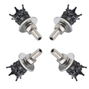 Lunsom License Plate Screws Fastener Bling Mounting License Plate Bolts License Plate Screws Kits Compatible with Car Motorcycle,4 PCS (Red)