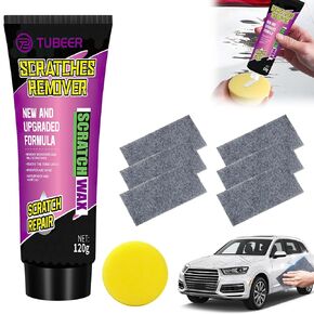 Nano Sparkle Cloth Car Scratch Remover Set, Nano Sparkle Cloth and Car Scratch Repair Paste, Magic Nano Cleaning Cloth Scratch Remover for Deep Scratch Repair