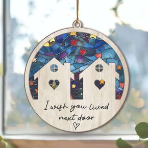 Friends Ornament, Best Friend Ornaments - Bestie Ornaments for Women, Friendship Ornament - Maybe I Can't Stop The Downpour Christmas Ornament - Best Friends Keepsake - Glass Ornament
