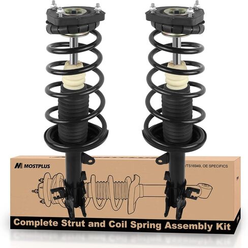 MOSTPLUS Pair Front Complete Coil Spring Strut Assembly Compatible with 2011-2016 Hyundai Elantra 172709 172708 Shock Absorbers in Saudi Arabia