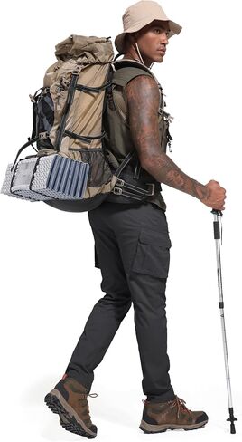 Men's Cargo Hiking Pants Lightweight Stretch Outdoor Cotton Casual Work Travel Camping Pants 9 Pockets in Saudi Arabia