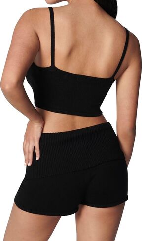 florence by mills Women's Fold Over Wide Waistband Sweater Short in Saudi Arabia