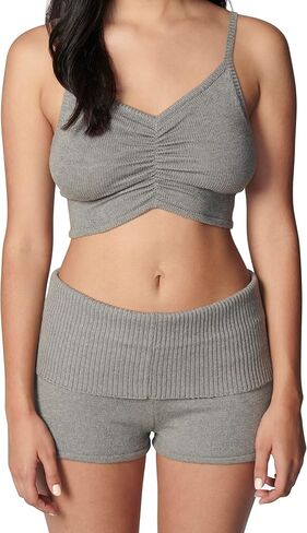 florence by mills Women's Fold Over Wide Waistband Sweater Short in Saudi Arabia