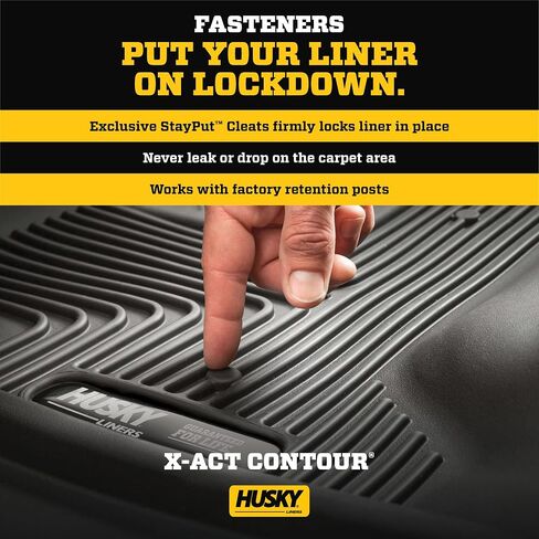 Husky Liners X-act Contour Floor Mats | Fits 2023-2024 Kia Sportage | Front Row, 2-pc Black - 53031 in Saudi Arabia