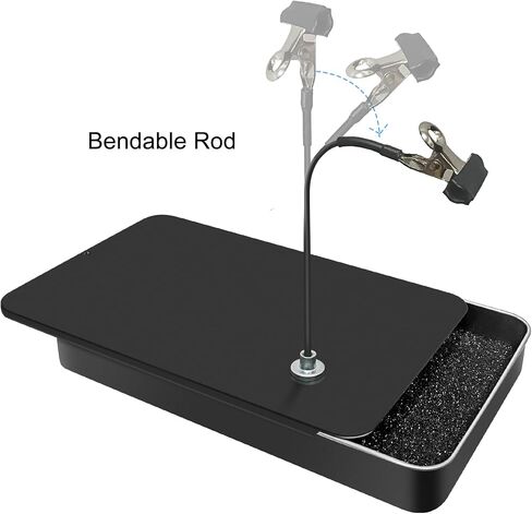 Large Clamps Metal Model Painting Stand Base Holder with 10PCS Magnetic Bendable Alligator Clip Sticks Set,Model Holder for Painting,Alligator Clip Stand for Gundam Hobby Model Parts in Saudi Arabia