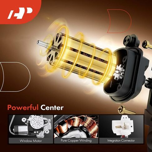 A-Premium Electric Power Window Regulator with Motor Compatible with Mitsubishi Mirage 1997-2001, Fit Sedan Only, Front Left Driver Side, Replace# MR200309 in Saudi Arabia