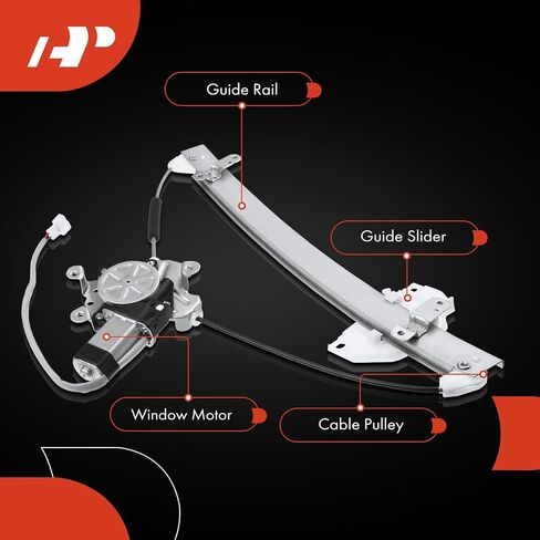 A-Premium Electric Power Window Regulator with Motor Compatible with Mitsubishi Mirage 1997-2001, Fit Sedan Only, Front Left Driver Side, Replace# MR200309 in Saudi Arabia