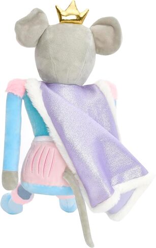 iscream Furry Plush 18.5" Nutcracker Mouse King Embroidered Accent Holiday Pillow in Kuwait