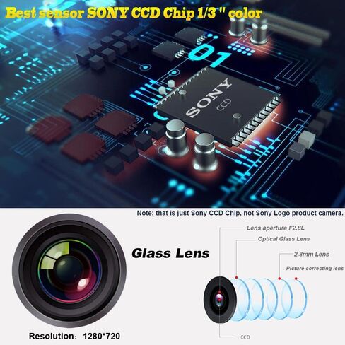 Vehicle Backup License Plate Cameras Car Rear View Backup Camera for Volvo S80L /S40L/S80/S40/S60/V60/XC90/XC60/C70/s60L Parking Reverse HD Waterproof (Model B= 2 x Screw Connector) in Kuwait