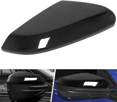 غطاء مرآة جانبية للراكب الأيمن غطاء مرايا الرؤية الخلفية مناسب لهوندا سيفيك 2016 2017 2018 2019 2020 2021 مناسب للجيل العاشر مناسب لـ Insight 2019-2022 غطاء الرؤية الخلفية الخارجي أسود لامع in Kuwait