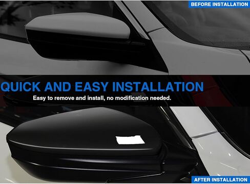 غطاء مرآة جانبية للراكب الأيمن غطاء مرايا الرؤية الخلفية مناسب لهوندا سيفيك 2016 2017 2018 2019 2020 2021 مناسب للجيل العاشر مناسب لـ Insight 2019-2022 غطاء الرؤية الخلفية الخارجي أسود لامع in Kuwait