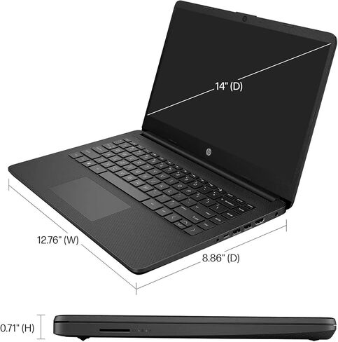 HP Windows 11 Laptop 14 inch HD Screen with Microsoft Office and 1TB Cloud Storage (1-Year)| 16GB RAM|64GB eMMC & 64GB Card & 128GB Portable SSD| Intel 4-Core CPU| Wi-Fi| Ultra Light| White| RK Bundle in Kuwait